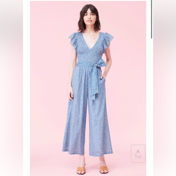 Rebecca Taylor La Vie V-neck Jumpsuit size Small - Picture 5 of 9